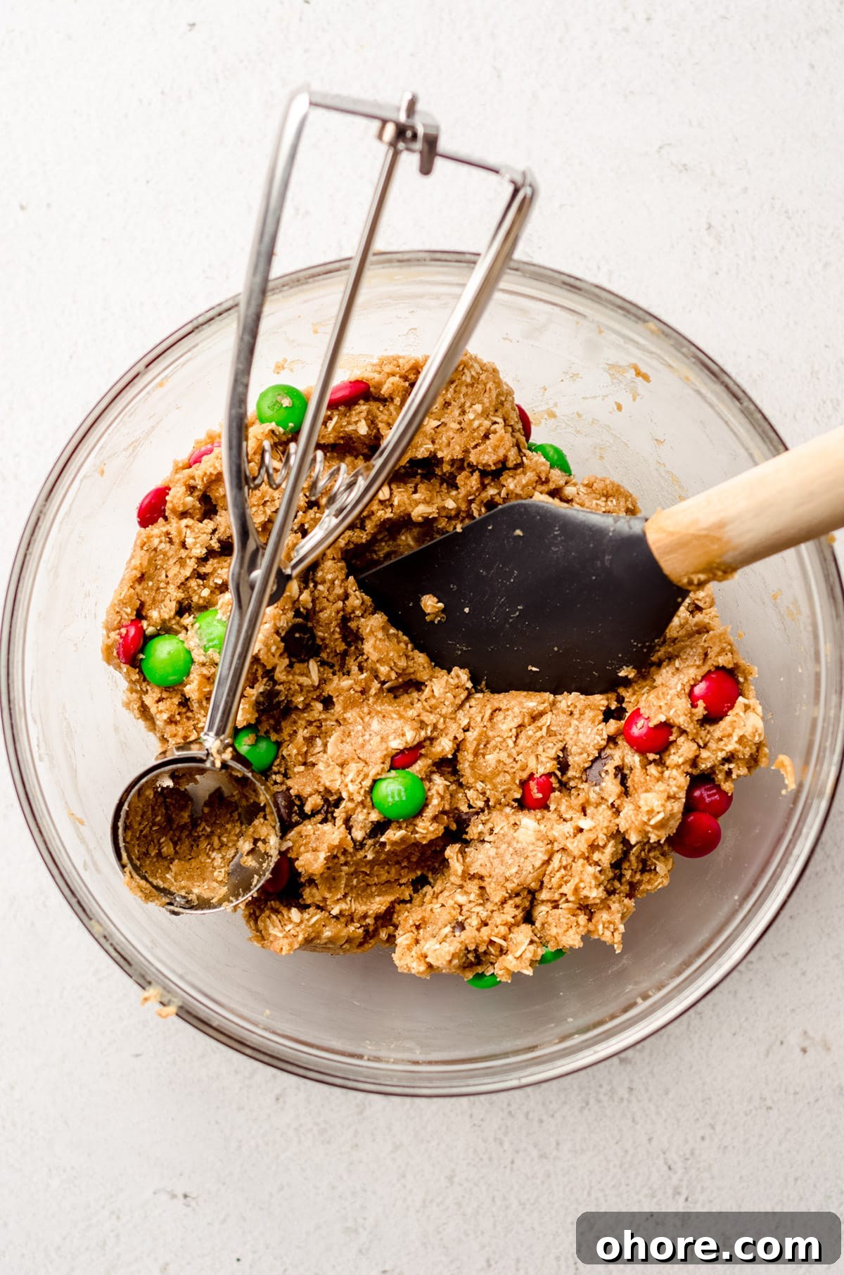 Ultimate Monster Cookie Recipe for Chewy, Loaded Cookies 11 christmas monster cookie dough in a bowl