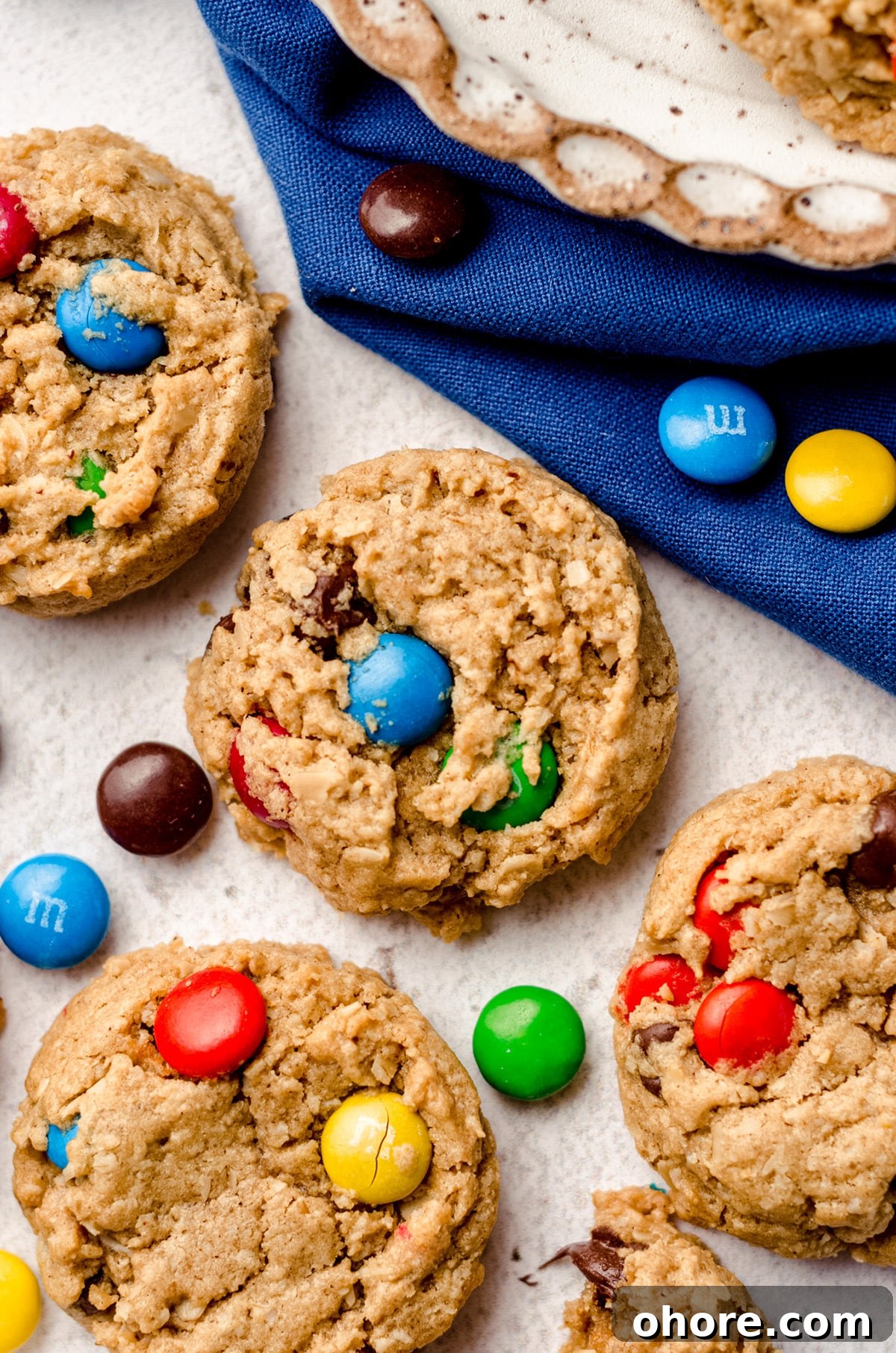 Ultimate Monster Cookie Recipe for Chewy, Loaded Cookies 4 aerial photo of monster cookies