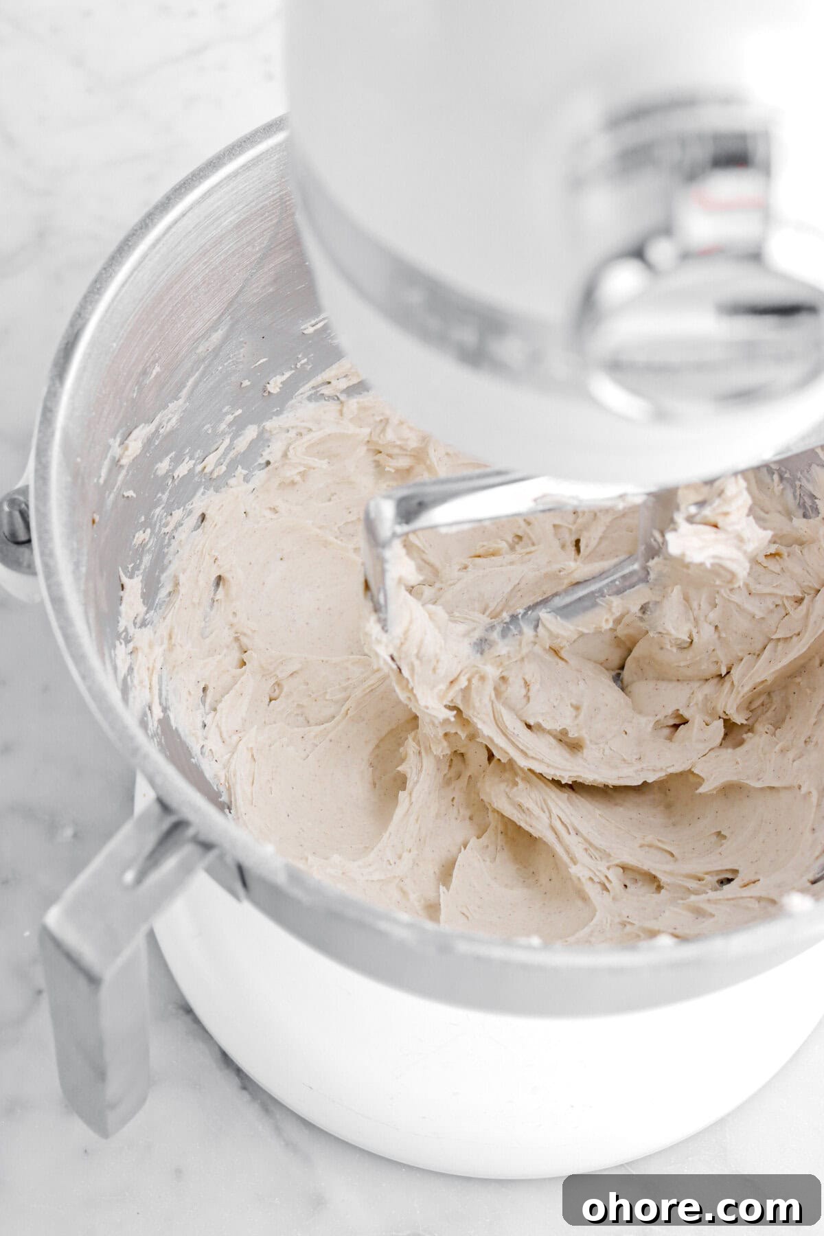 Gingerbread Sandwich Cookies Recipe for Holiday Parties 8 spiced frosting in stand mixer.