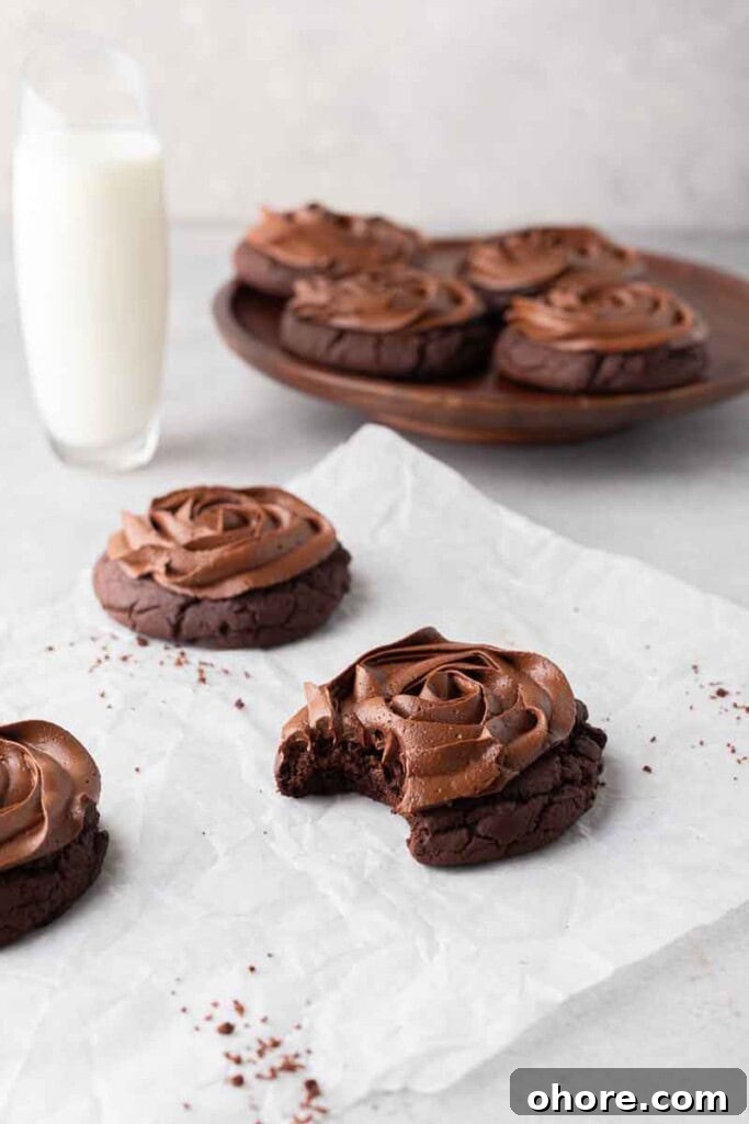 CRUMBL chocolate cake cookies