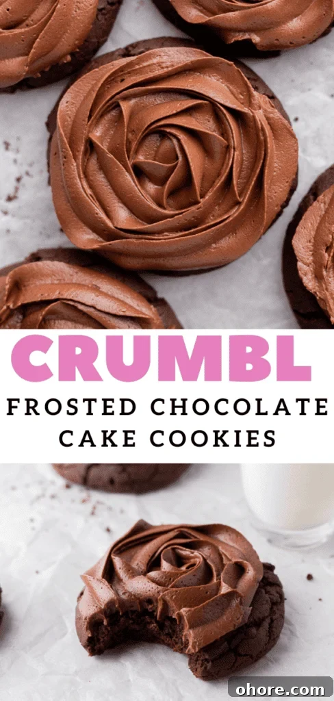CRUMBL chocolate cake cookies