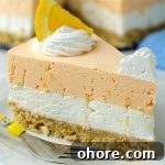 No Bake Summer Orange Creamsicle Cheesecake Recipe - Featured Image