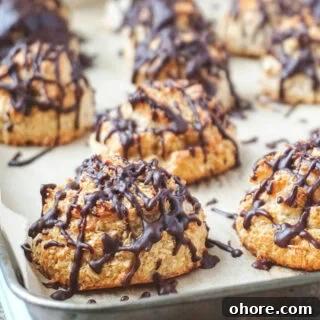 Gluten free dairy free coconut macaroons.
