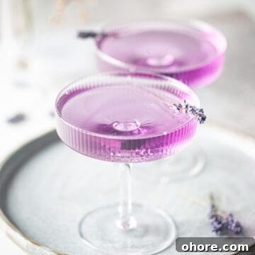 Lavender cocktail.