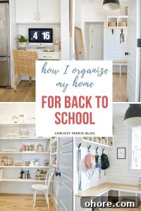 Update Your Organized Kitchen Desk for 2021: Smart Tips & Trends 14 Pinterest image of how I organize my home for back to school