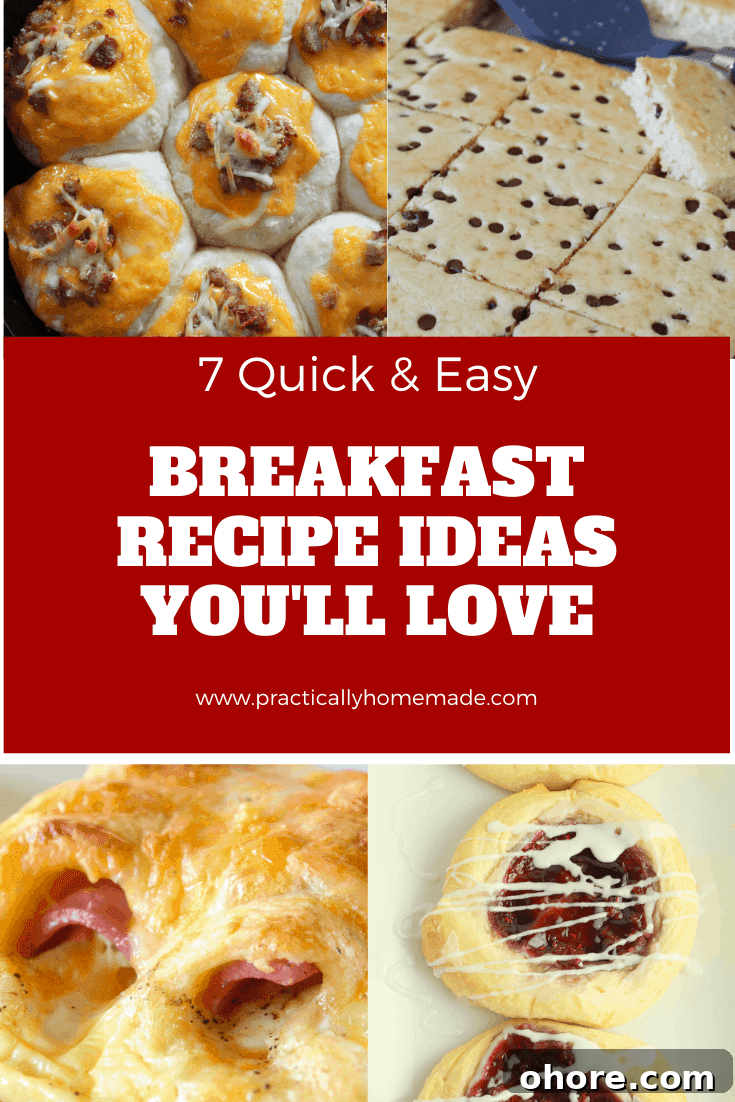 What to Make for Breakfast: 7 Quick Breakfast Recipes You’ll Love 2 What to Make for Breakfast? 7 Quick and Easy Breakfast Recipe Ideas You'll Love featured by top US food blog, Practically Homemade