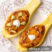 Chili Squash Boats