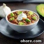 Keto Instant Pot Chunky Chili