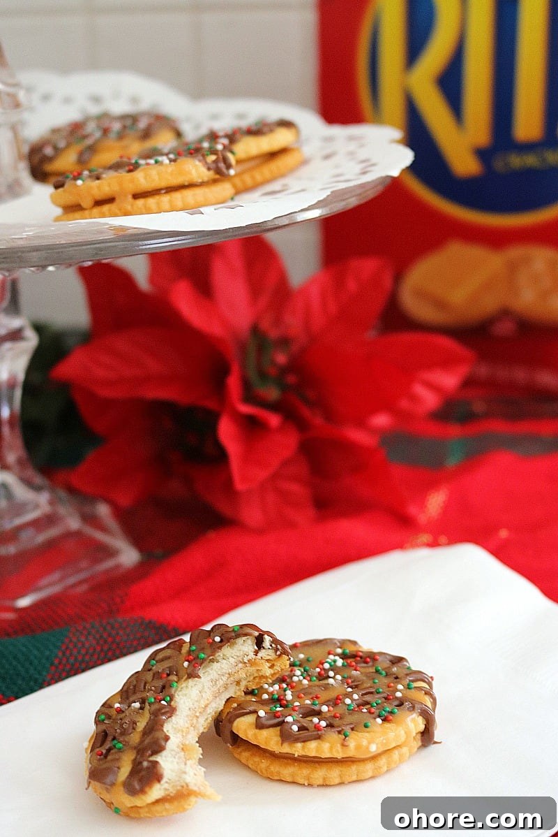 ritz cracker sandwiches homemade appetizer dessert.