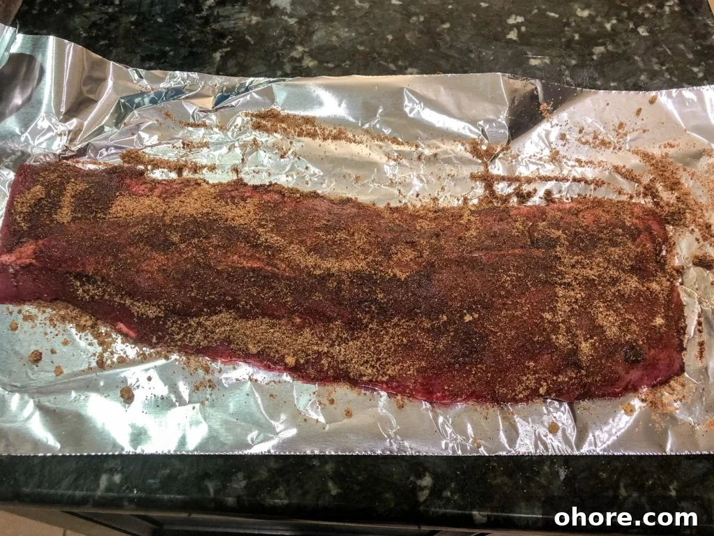 Dry Rub on Baby Back Ribs