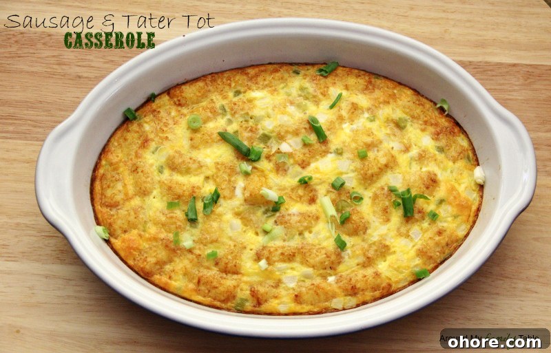 Sausage & Tater Tot Casserole Sausage & Tater Tot Casserole