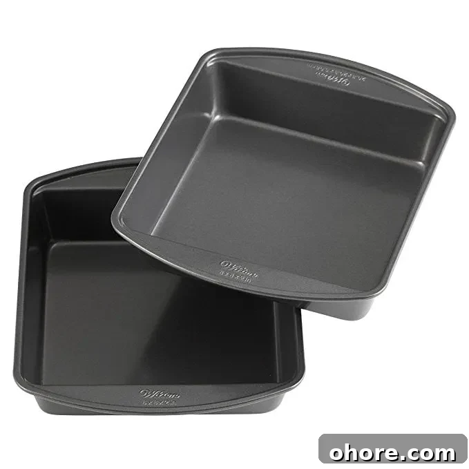 Wilton Non-Stick Square Cake Pans,  8-Inch