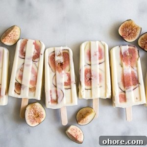Whiskey, Yogurt & Fig Frozen Popsicles Recipe 6 Whiskey Yogurt Fig Popsicles | the little epicurean