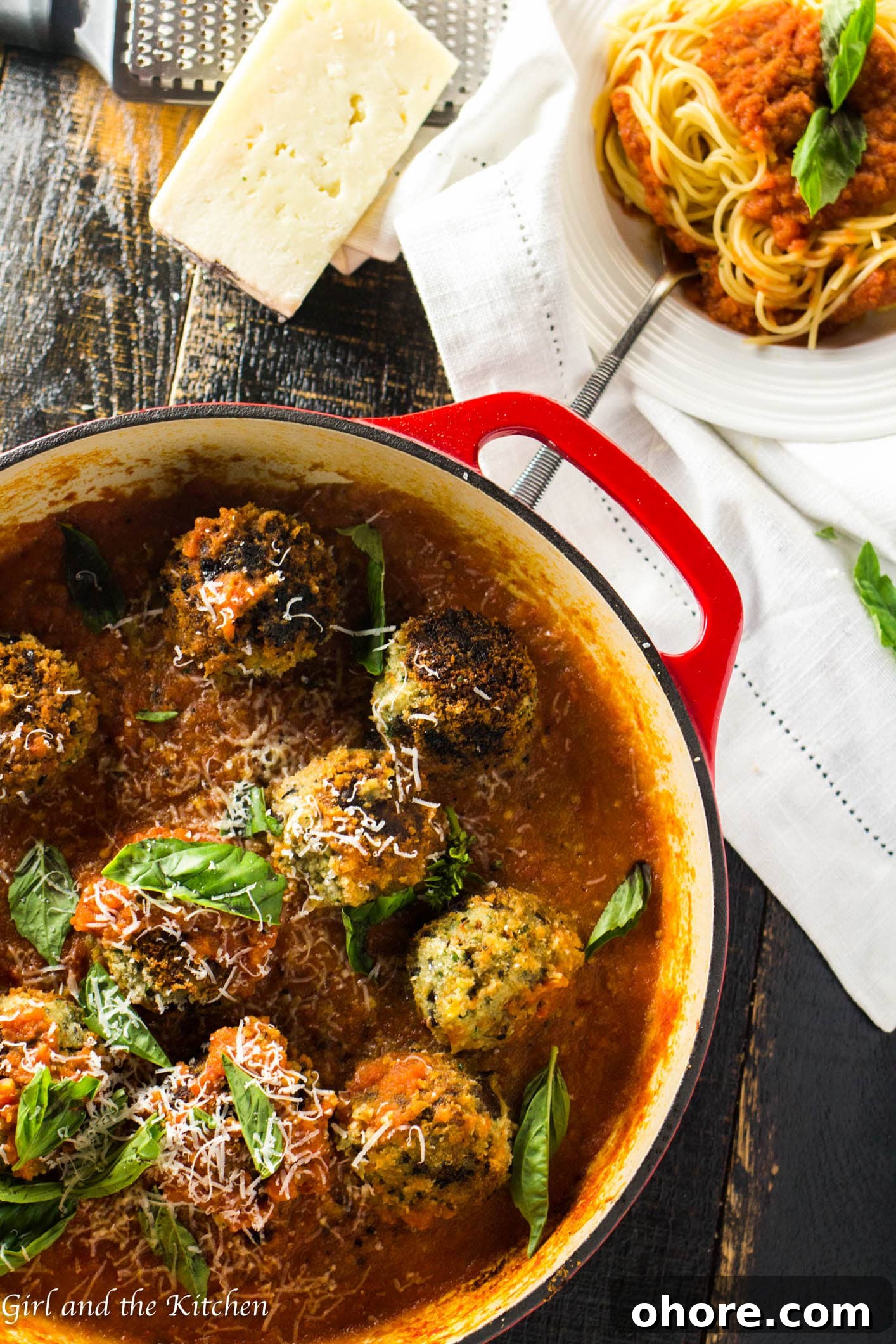 Spicy Vegetarian Meatballs - Girl and the Kitchen