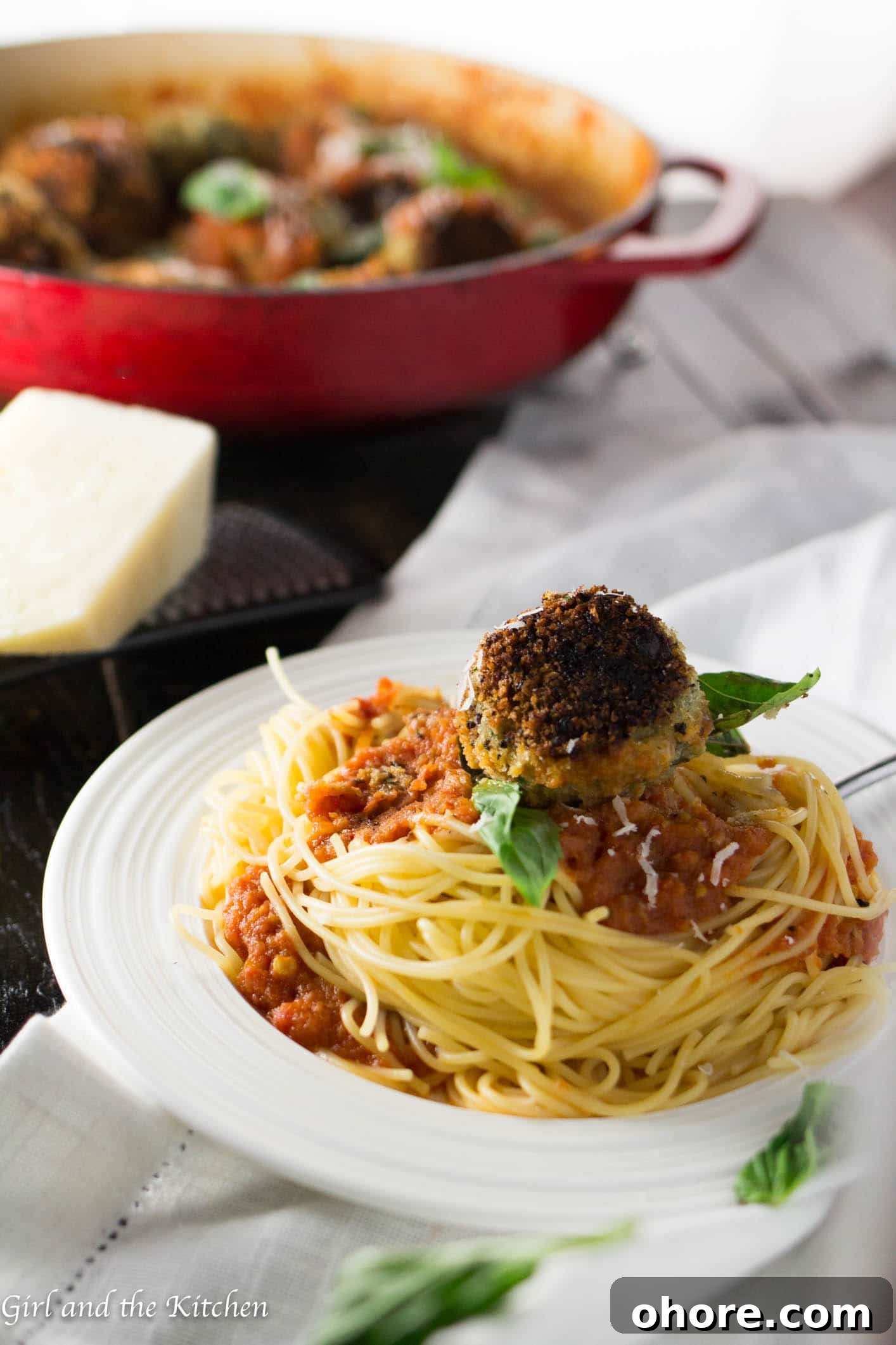 Spicy Vegetarian Meatballs - Girl and the Kitchen