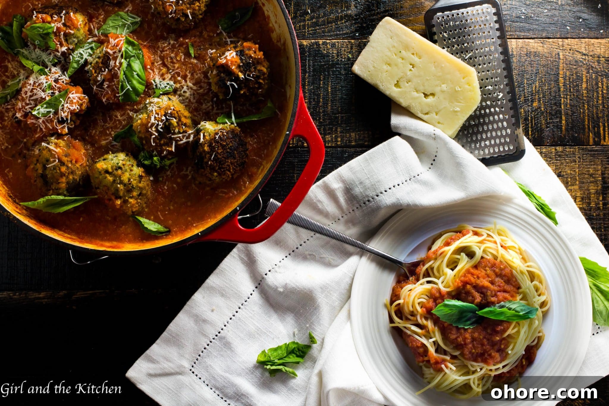 Spicy Vegetarian Meatballs - Girl and the Kitchen