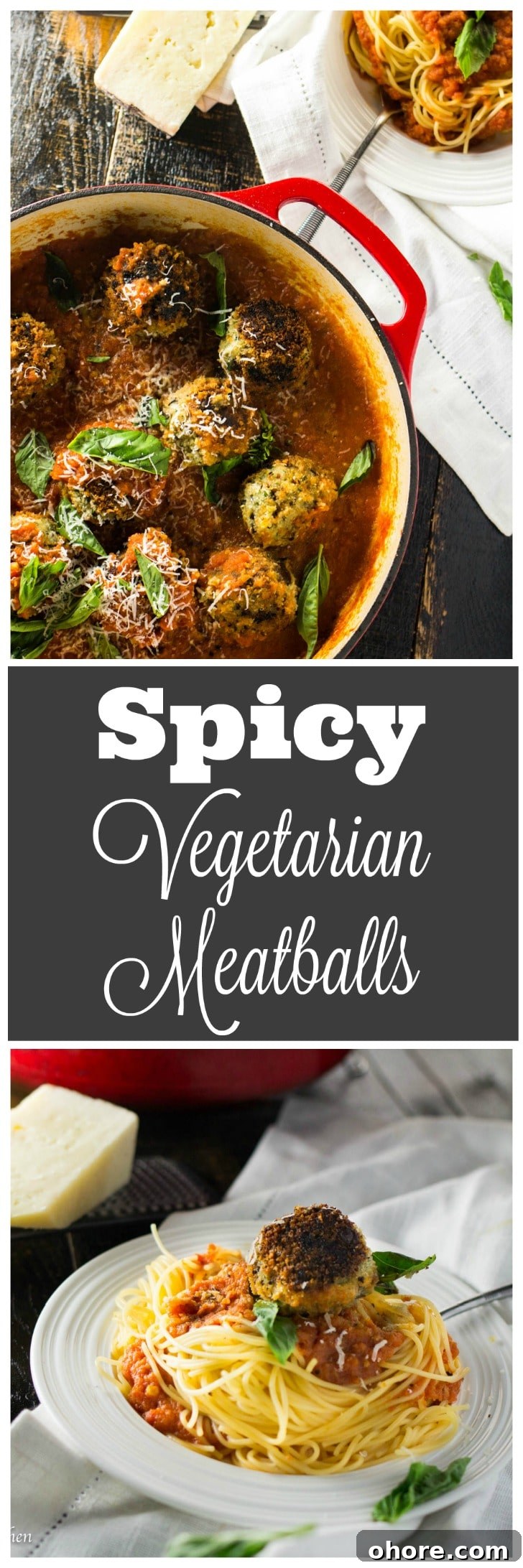 Crunchy on the outside and super tender on the inside! These gorgeous vegetarian meatballs are full of veggies and protein! Plus they are very easily converted into a vegan meal!