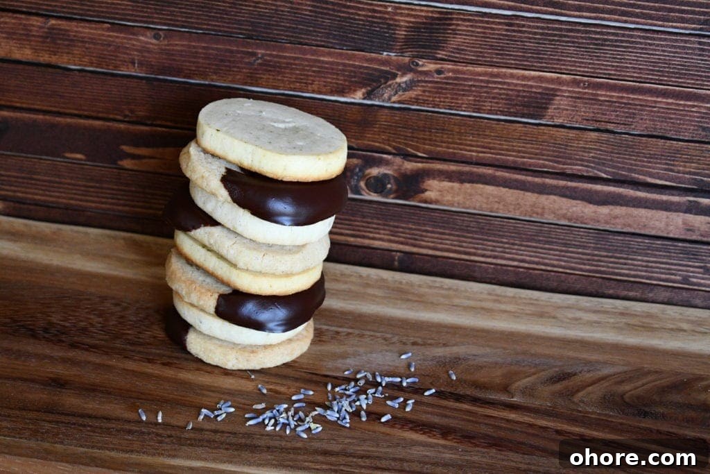 Chocolate Dipped Shortbread Cookies from the Magnolia Table Cookbook Prepared by KendellKreations
