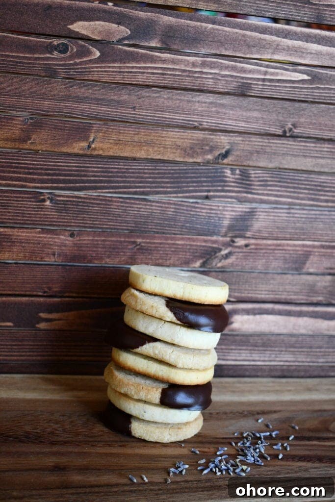 Chocolate Dipped Shortbread Cookies from the Magnolia Table Cookbook Prepared by KendellKreations