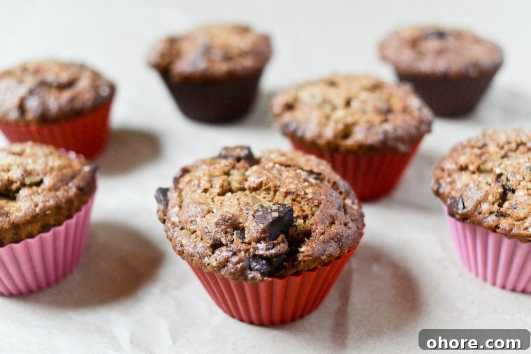 Moist Vegan Chocolate Banana Muffins Recipe 2 Banana Chocolate Muffins