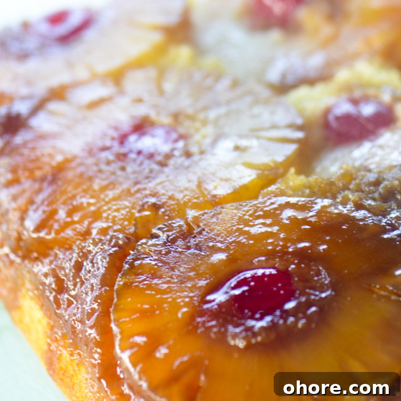 Trisha Yearwood’s Classic Pineapple Upside-Down Cake Recipe 11 pineapplecake 033