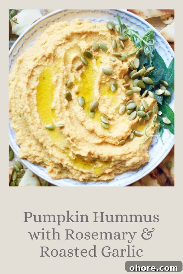 Ottolenghi’s Classic, Flavorful Hummus Recipe 14 Pumpkin Hummus with Rosemary & Roasted Garlic