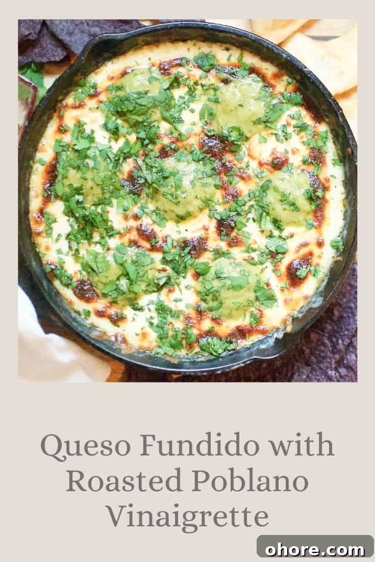 Ottolenghi’s Classic, Flavorful Hummus Recipe 16 Queso Fundido with Roasted Poblano Vinaigrette