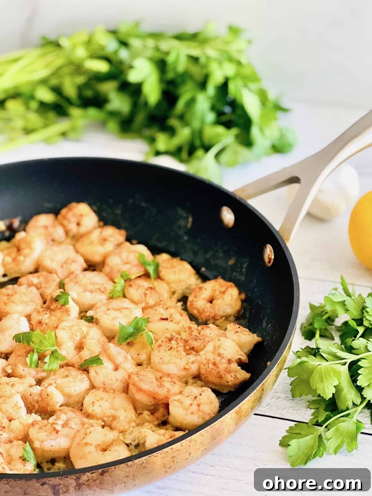 pan seared shrimp