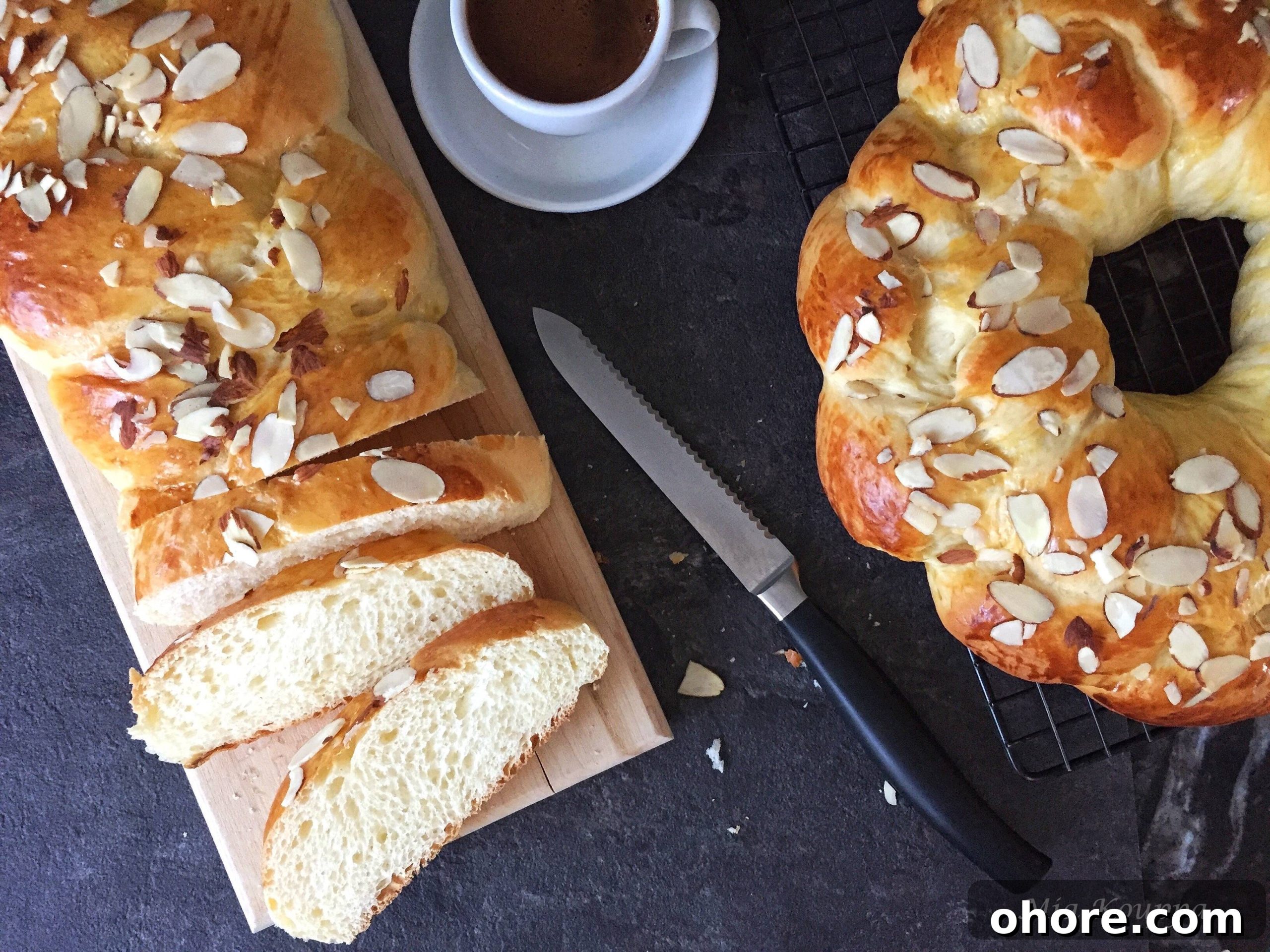 Tsoureki: Traditional Greek Easter Bread Recipe and Tips 2 Tsoureki (Τσουρέκι), greek easter bread