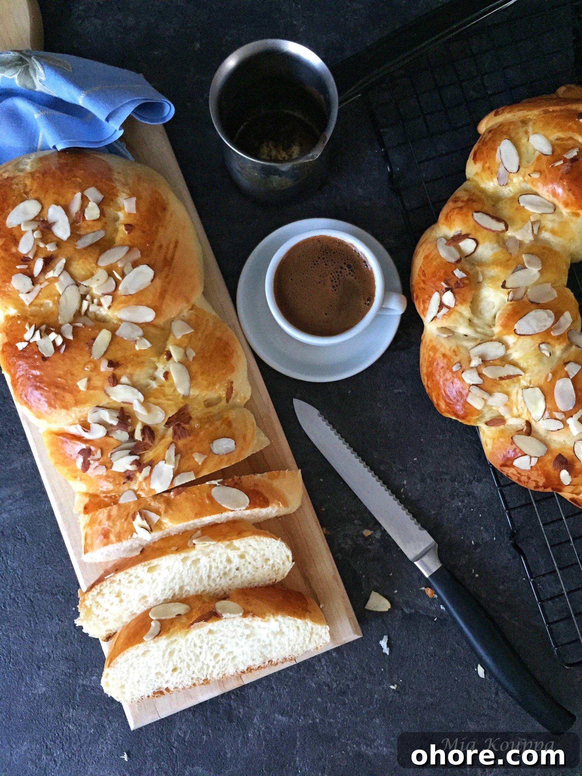 Tsoureki: Traditional Greek Easter Bread Recipe and Tips 13 Tsoureki (Τσουρέκι)