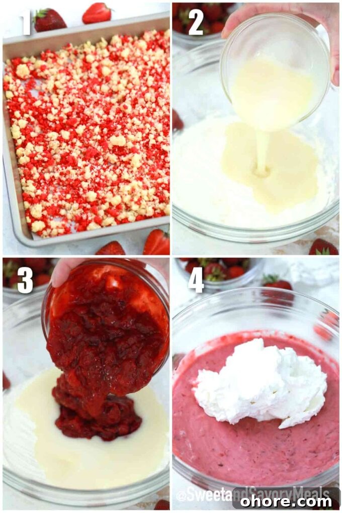 steps how to make strawberry shortcake pie