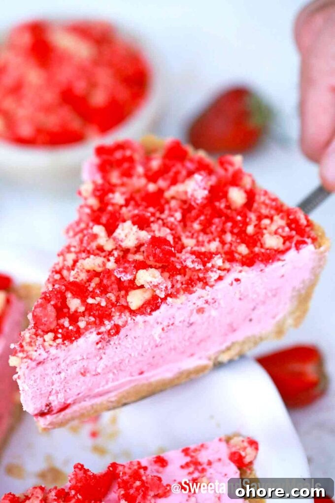 strawberry shortcake pie slice