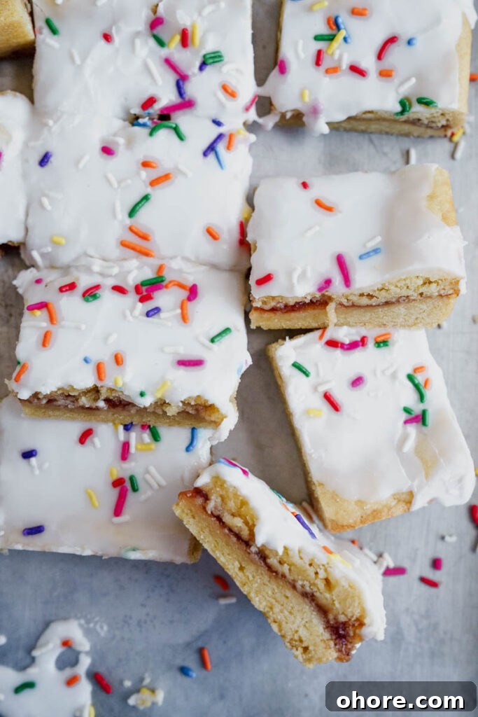 Strawberry Pop-Tart Blondies Recipe: Homemade Jam-Filled Bars 6 img 9039 5
