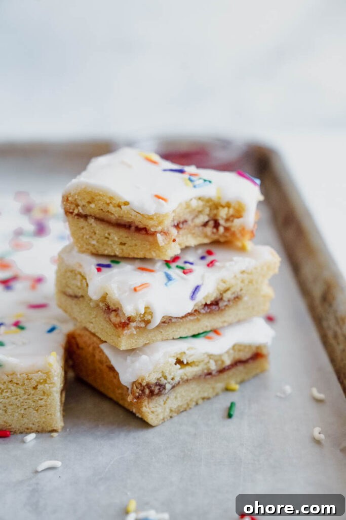 Strawberry Pop-Tart Blondies Recipe: Homemade Jam-Filled Bars 7 img 9039 6