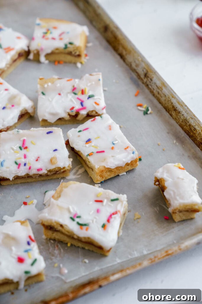 Strawberry Pop-Tart Blondies Recipe: Homemade Jam-Filled Bars 8 img 9039 7
