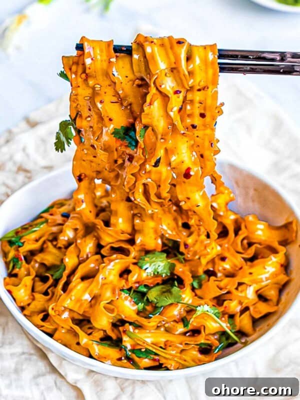 Japanese Hambagu (Hamburger Steak) Recipe — Authentic Pan-Fried Steak 18 Spicy Szechuan noodles with garlic chili oil in a white bowl with chopsticks