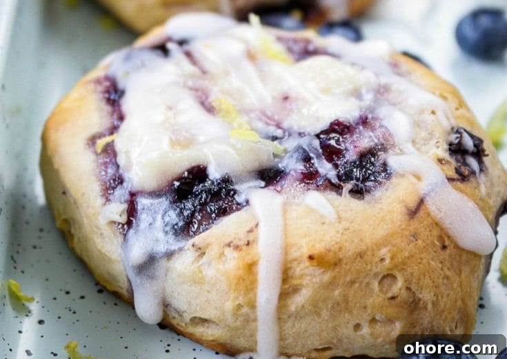 Blueberry Cream Cheese Biscuit Danish