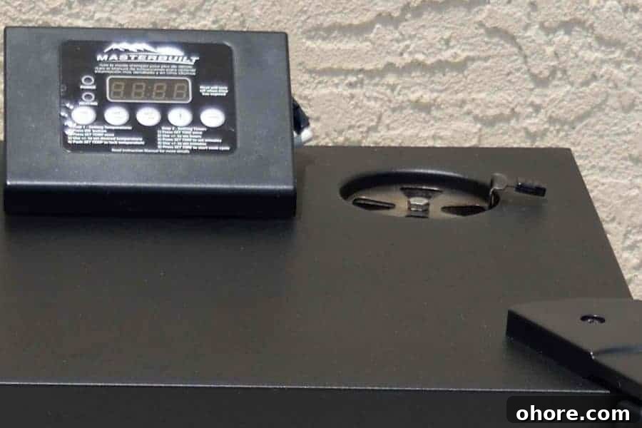 Smoker with Vent Open