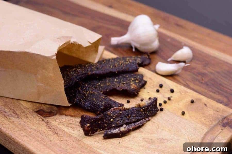Garlic Black Pepper Beef Jerky